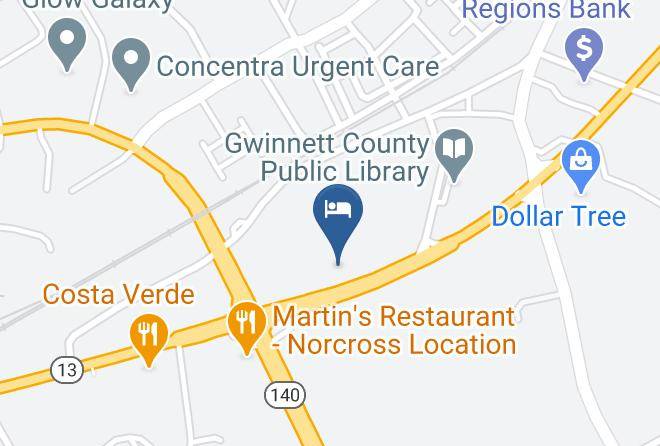 Intown Suites Extended Stay Atlanta Ga Norcross Map