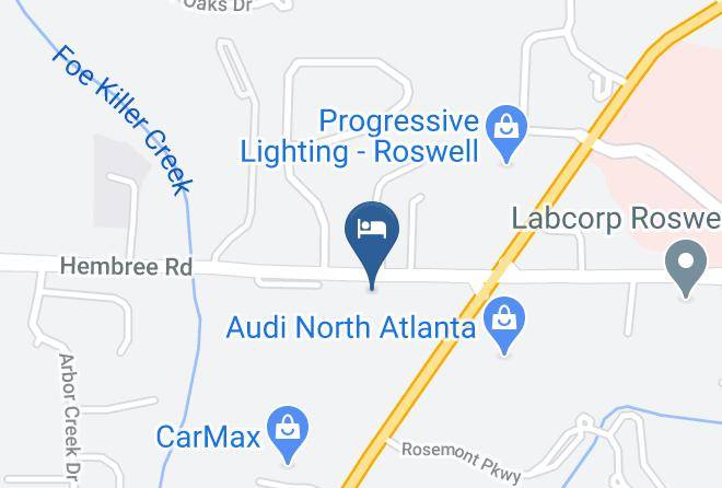 Intown Suites Extended Stay Atlanta Ga Roswell Map