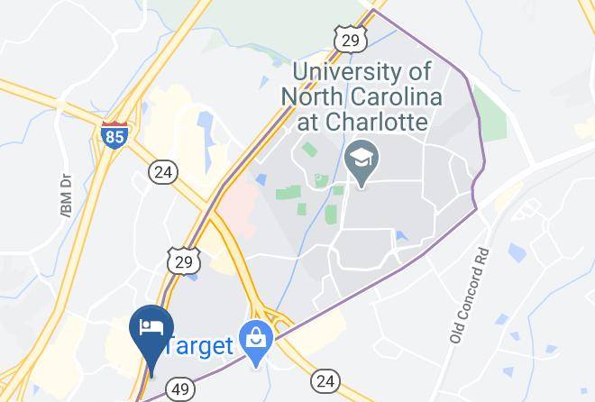 Mecklenburg - Intown Suites Extended Stay Charlotte Nc North Tryon Maps