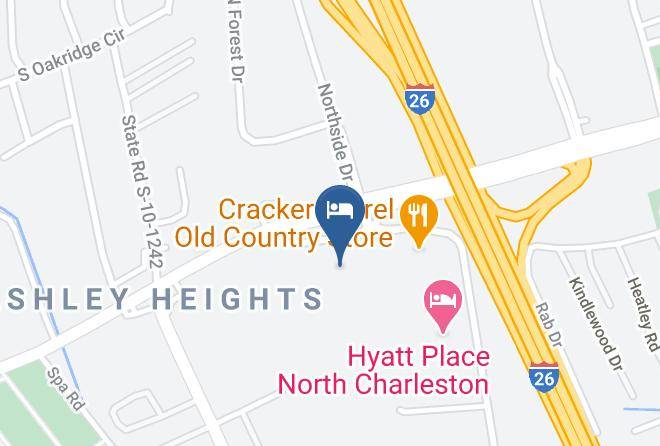 Charleston - Intown Suites Extended Stay North Charleston Sc Mazyck Maps