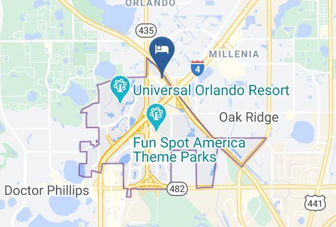 Orange - Intown Suites Extended Stay Orlando Fl Universal Maps