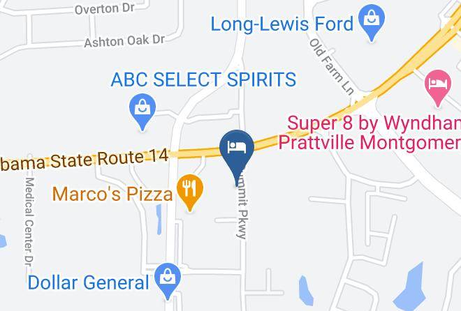 Autauga - Intown Suites Extended Stay Prattville Al Maps