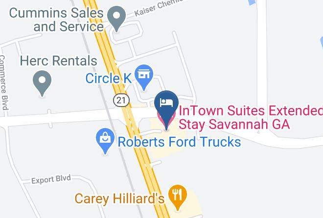 Chatham - Intown Suites Extended Stay Savannah Ga Maps
