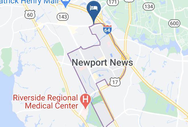 Newport News City - Intown Suites Extended Stay Newport News Va I 64 Maps
