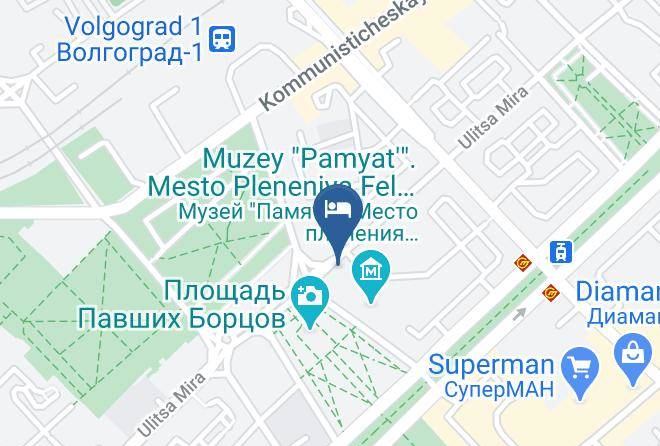 Volgograd - Gostinitsa Inturist Maps