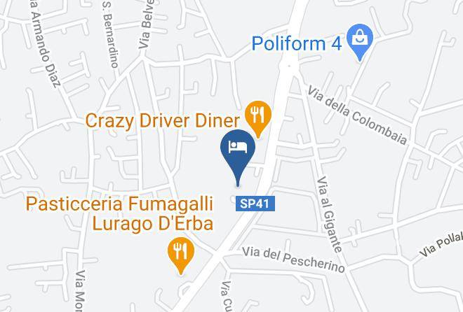 Como - Inverigo Hotel Maps