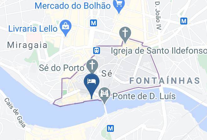 Invicta Ribeira Boat Hotel Map