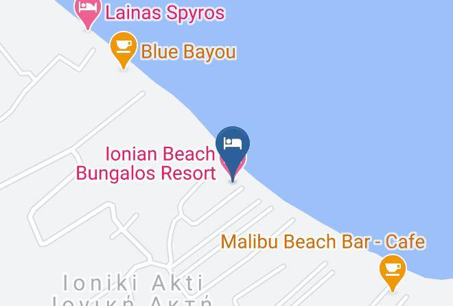 Achaea - Ionian Beach Bungalos Resort Maps
