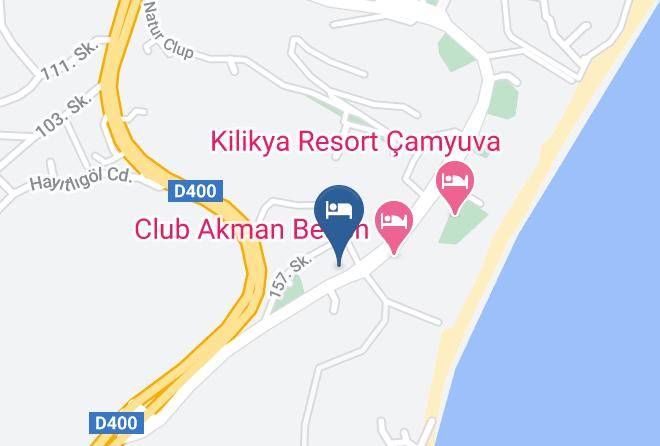 Kemer - Ipek Butik Hotel Camyuva Maps