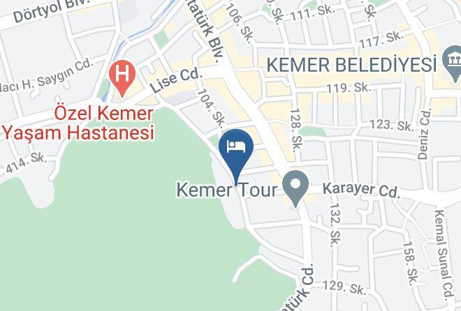 Kemer - Ipek Hotel Maps