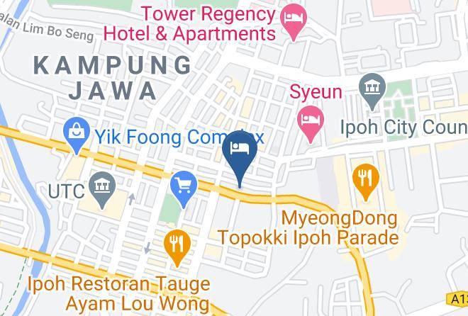 Ipoh Downtown Hotel Map