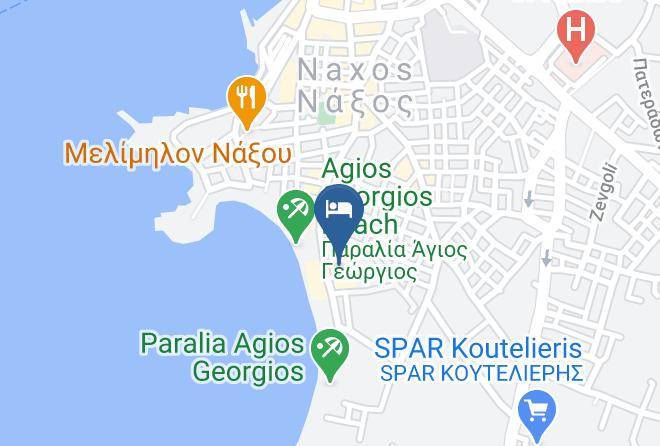 Naxos - Ippokampos Beachfront Hotel & Restaurant Maps