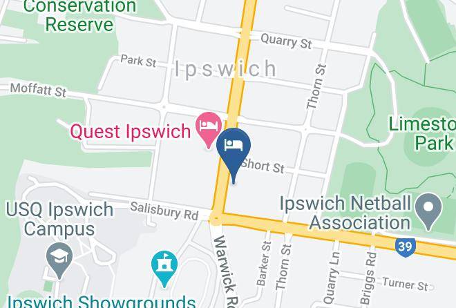 Ipswich - Ipswich City Motel Maps