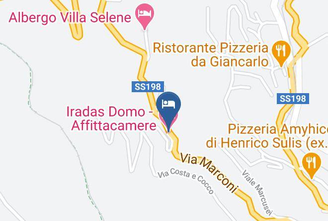 Nuoro - Iradas Domo Affittacamere Maps