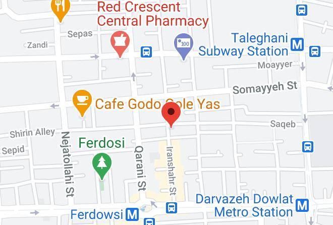 Tehran - Iranshar Hotel Maps