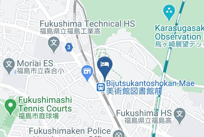 Fukushima City - Irifune Ryokan Maps