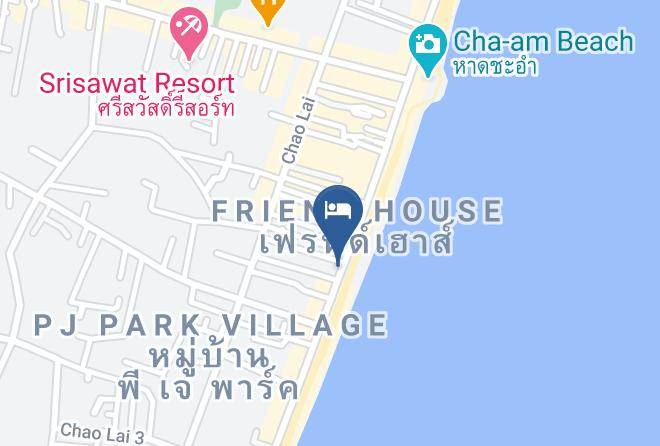 Irin Beach Cha Am Map - Phetchaburi - Amphoe Cha Am