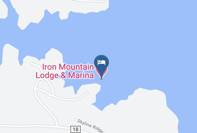 Iron Mountain Lodge & Marina Map