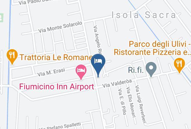 Isa Fiumicino Airport Residence Map