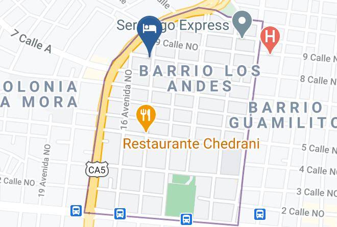 San Pedro Sula - Isabella Boutique Hotel Maps
