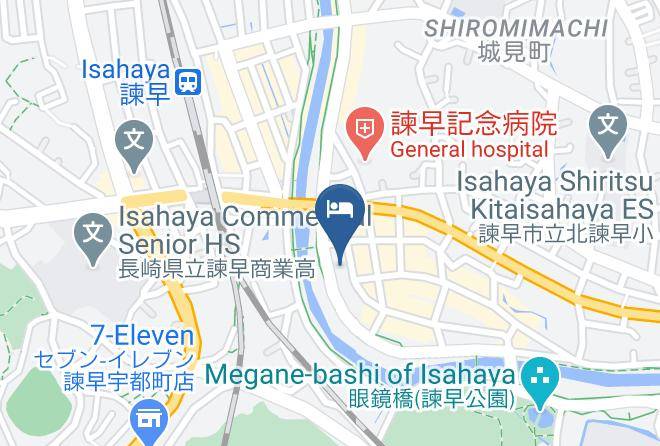Isahaya City - Isahaya Green Hotel Maps