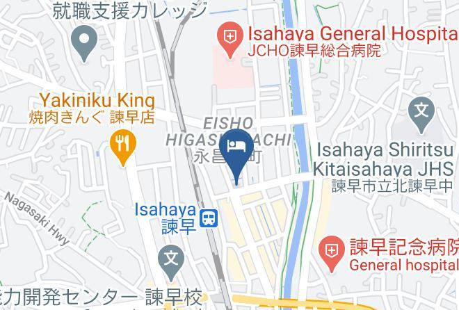 Isahaya City - Isahaya Terminal Hotel Maps