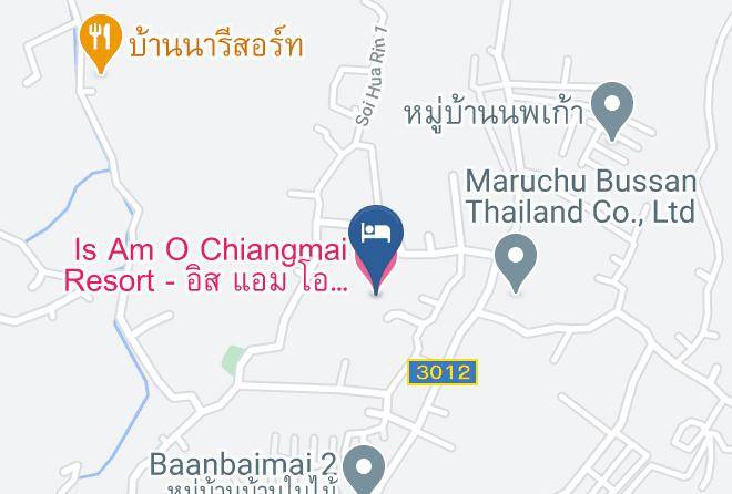 Amphoe San Sai - Is Am O Chiangmai Resort Maps