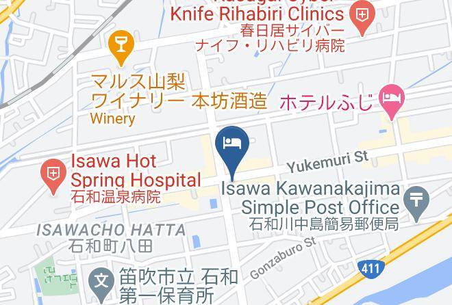 Fuefuki City - Isawa Onsenkyo Ryokan Kisen Maps