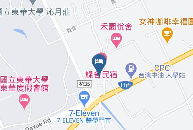 Ishinen Hanazono Garden Guest House Mapa - Taiwan - Hualiennty