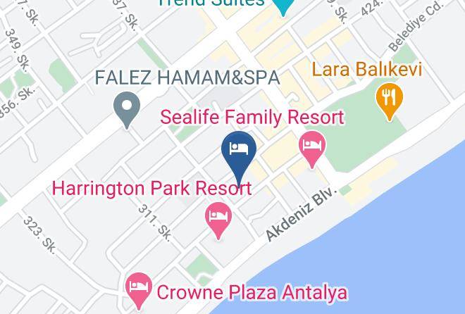 Konyaalti - Isinda Hotel Maps