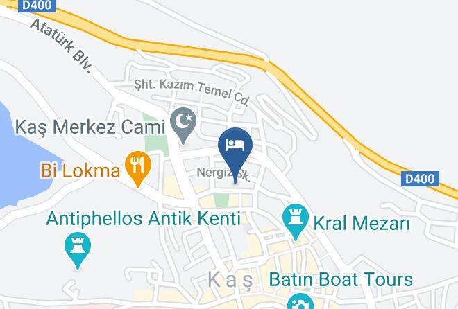 Kas - Isinda Pansiyon Maps
