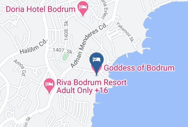Goddess Of Bodrum Map - Mugla - Bodrum