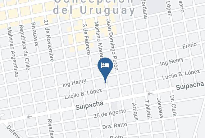 Concepcion Del Uruguay - Isla De Los Pajaros Alojamiento Maps