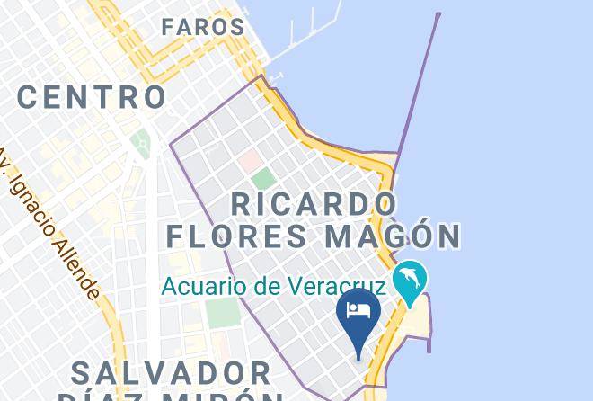 Veracruz Ricardo Flores Magon - Hotel Isla De Sacrificios Maps