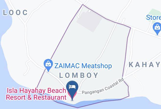 Cebu - Isla Hayahay Beach Resort & Restaurant Maps