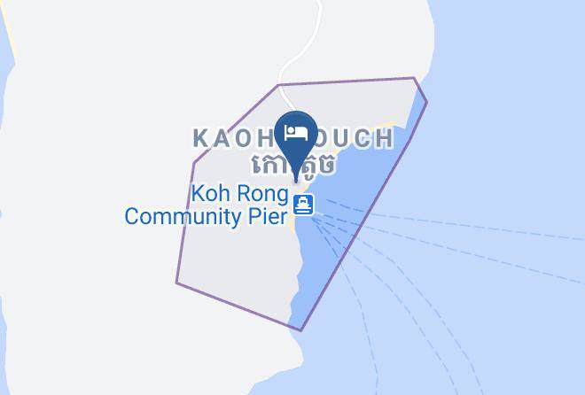 Preah Sihaknuk Town - Island Palace Bungalows Resort Maps