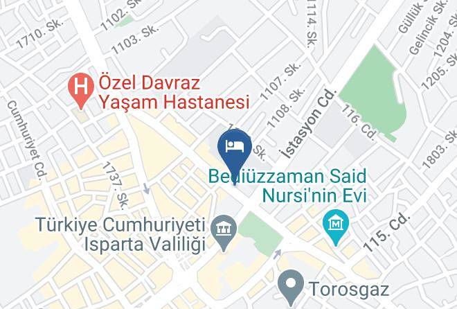Isparta Kutlubey - Isparta Ogretmenevi Maps