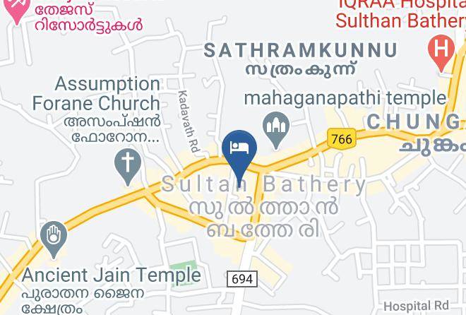 Sulthanbathery - Issacs Hotel Regency Maps