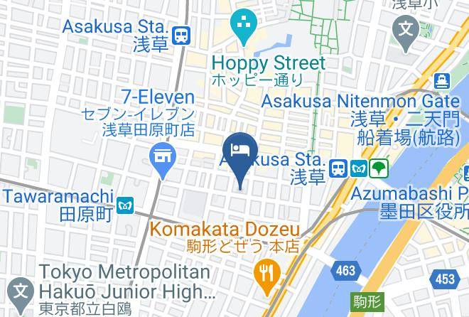 Issyuku Hotel Kaminarimon Map