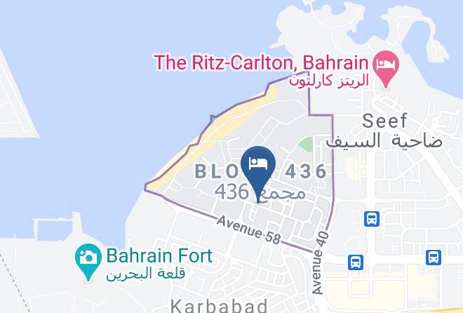 Ista Suites Seef Map