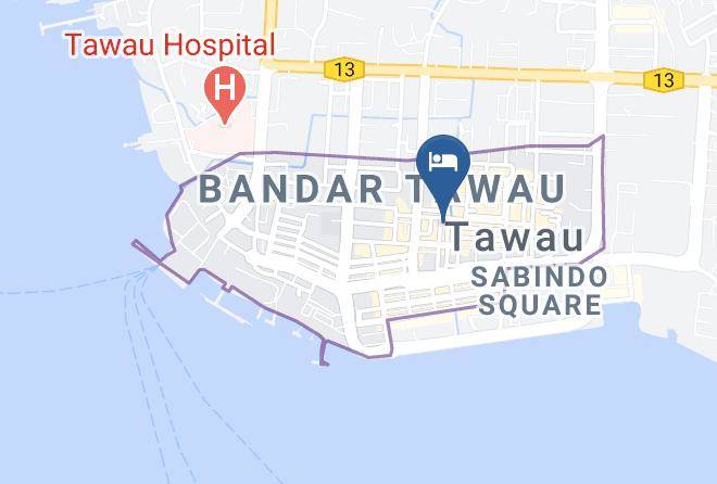 Bahagian Tawau - Istana Monaco Hotel Maps