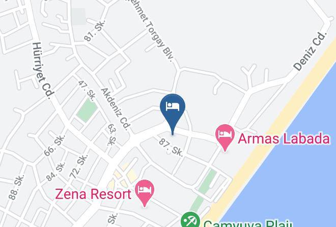 Kemer - Istanbul Beach Hotel Maps