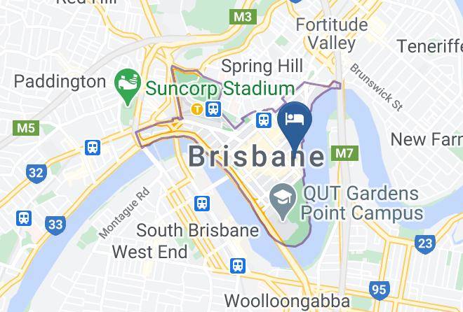 Oaks Brisbane On Felix Suites Map