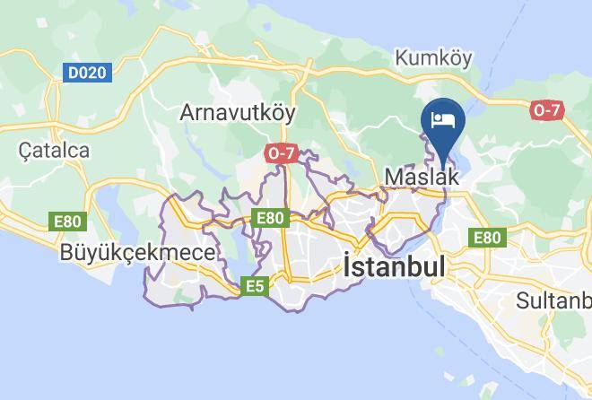 Istinye Korfez Otel Map