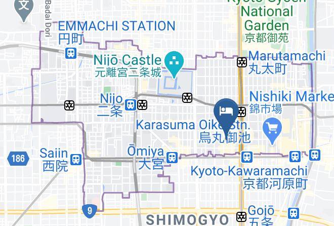 Kyoto City Nakagyo Ward - Isuke Inn Maps