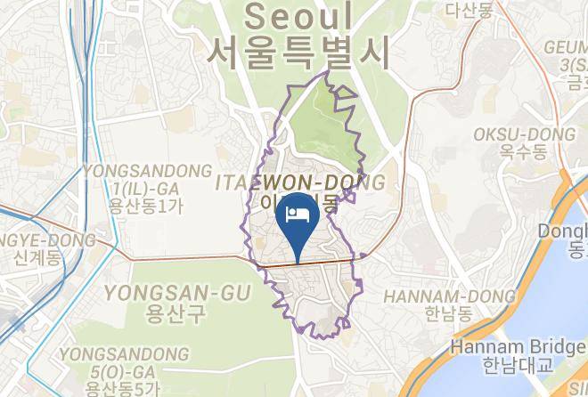 Yongsangu - Itaewon A One Hotel Maps