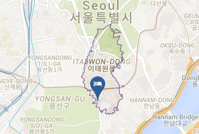 Yongsangu - Itaewon Crown Tourist Hotel Maps