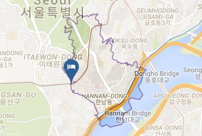 Yongsangu - Hotel Wo In Itaewon Maps