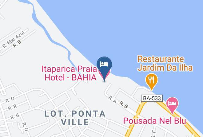Itaparica - Itaparica Praia Hotel Bahia Maps