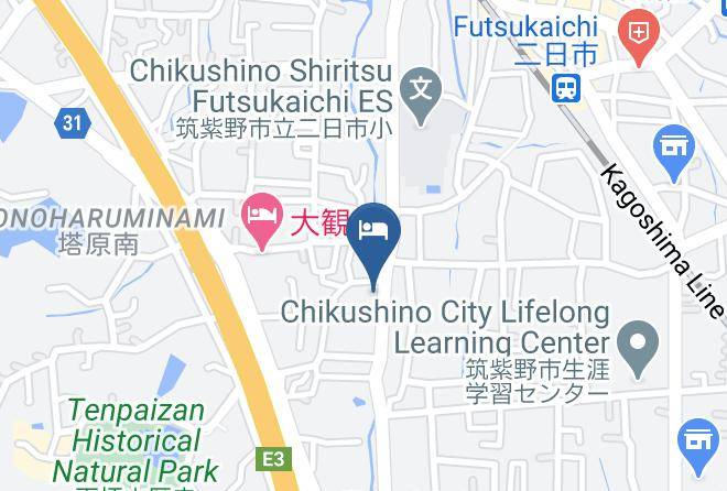 Chikushino City - Ivy Hotel Chikushino Maps